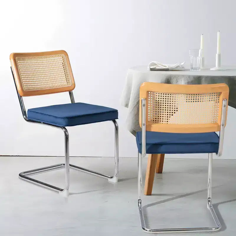 UPTIOT Chaise d'appoint en velours (Lot de 2)