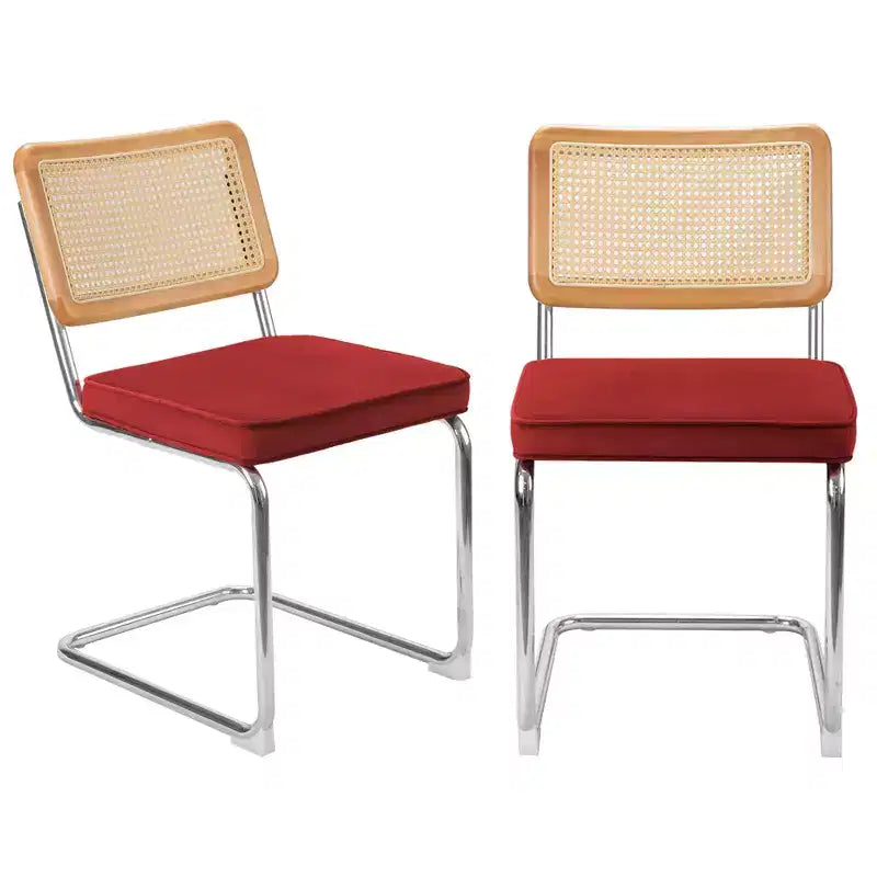 UPTIOT Chaise d'appoint en velours (Lot de 2)