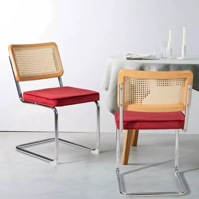 UPTIOT Chaise d'appoint en velours (Lot de 2)