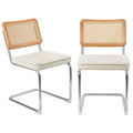 UPTIOT Chaise d'appoint en velours (Lot de 2)