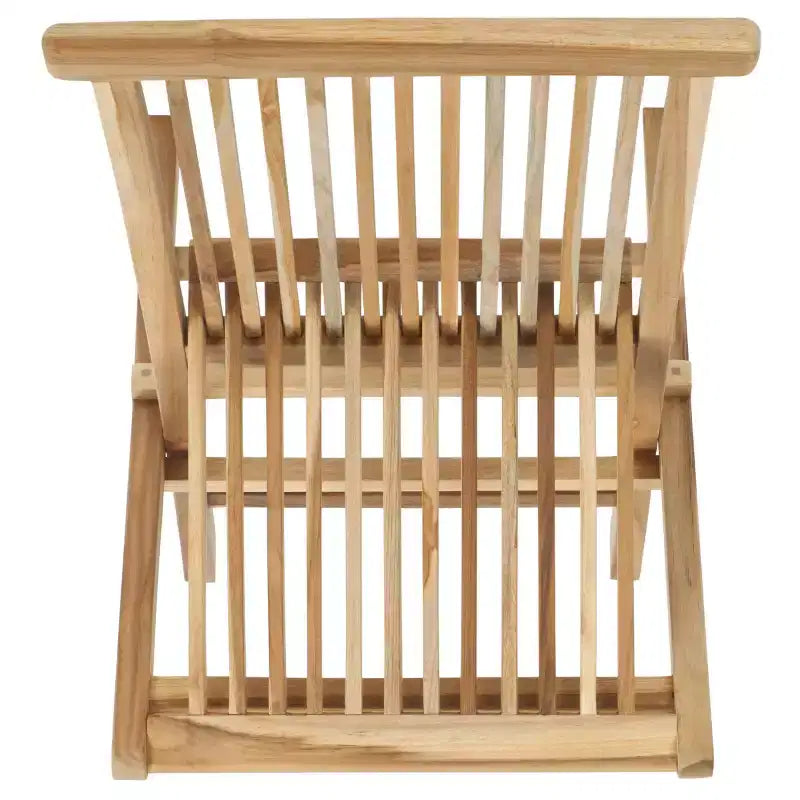 Lot de 2 chaises pliantes Marcus en teck pour l'intérieur/l'extérieur - PAT6600 - Naturel - Safavieh