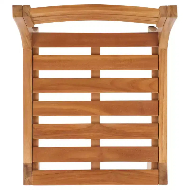 Chaise Anna en teck massif intérieur/extérieur (lot de 2) - PAT6502 - Naturel - Safavieh