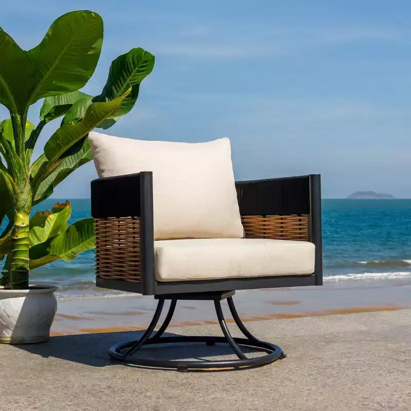 Chaise pivotante Harrison pour l'intérieur/l'extérieur - PAT7743 - Safavieh