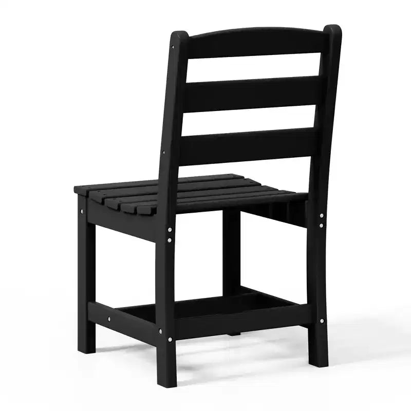 Chaise d'extérieur sans accoudoirs classique WestinTrends Ashore en PEHD pour salle à manger, gris