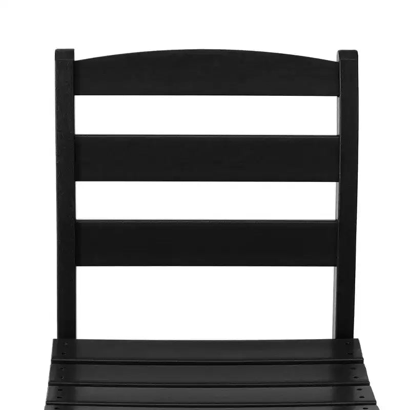 Chaise d'extérieur sans accoudoirs classique WestinTrends Ashore en PEHD pour salle à manger, gris
