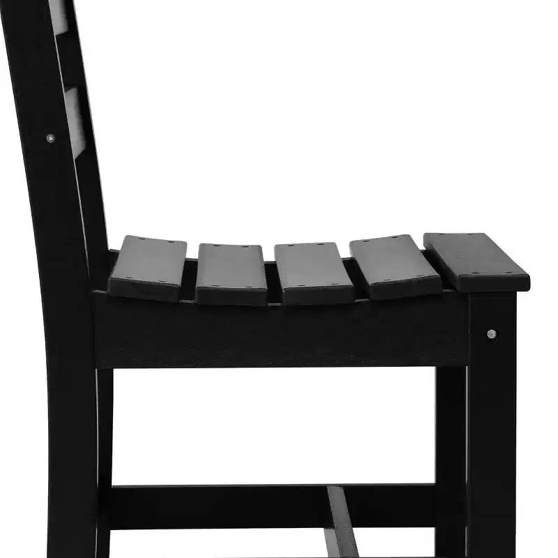 Chaise d'extérieur sans accoudoirs classique WestinTrends Ashore en PEHD pour salle à manger, gris