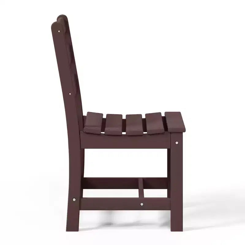 Chaise d'extérieur sans accoudoirs classique WestinTrends Ashore en PEHD pour salle à manger, gris