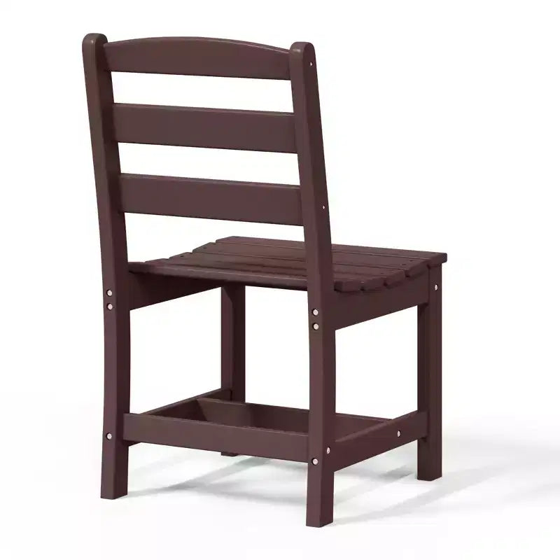Chaise d'extérieur sans accoudoirs classique WestinTrends Ashore en PEHD pour salle à manger, gris
