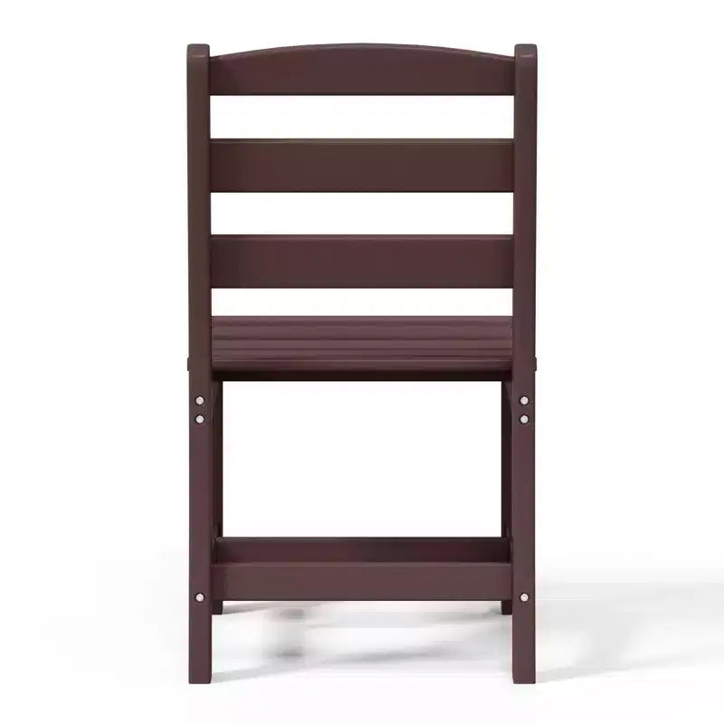 Chaise d'extérieur sans accoudoirs classique WestinTrends Ashore en PEHD pour salle à manger, gris