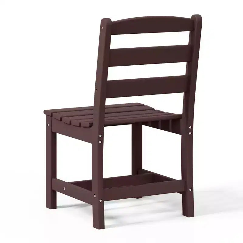 Chaise d'extérieur sans accoudoirs classique WestinTrends Ashore en PEHD pour salle à manger, gris