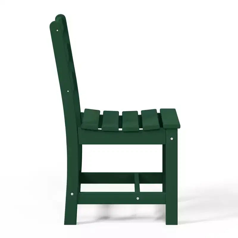 Chaise d'extérieur sans accoudoirs classique WestinTrends Ashore en PEHD pour salle à manger, gris