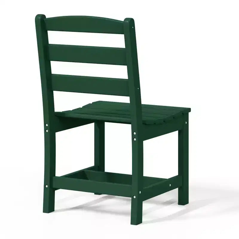 Chaise d'extérieur sans accoudoirs classique WestinTrends Ashore en PEHD pour salle à manger, gris