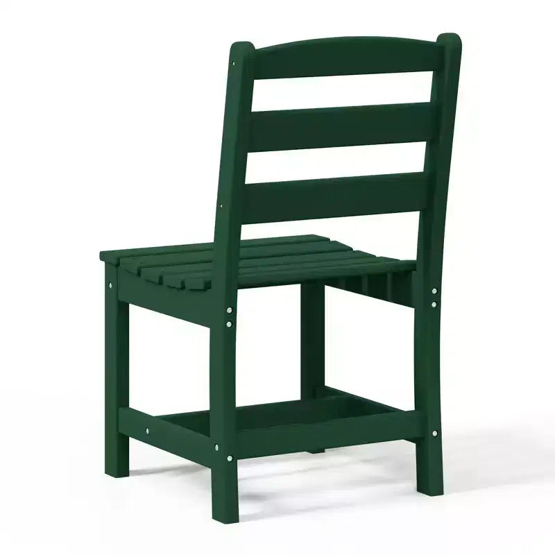 Chaise d'extérieur sans accoudoirs classique WestinTrends Ashore en PEHD pour salle à manger, gris