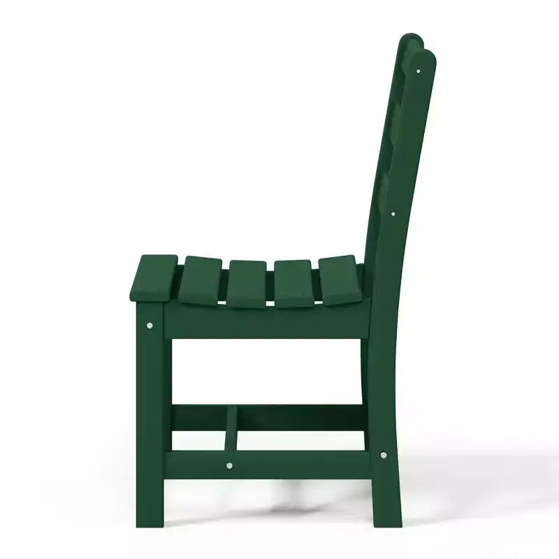 Chaise d'extérieur sans accoudoirs classique WestinTrends Ashore en PEHD pour salle à manger, gris