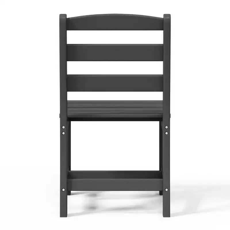 Chaise d'extérieur sans accoudoirs classique WestinTrends Ashore en PEHD pour salle à manger, gris