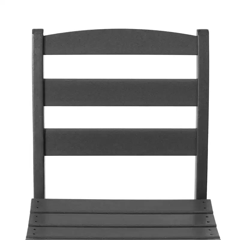 Chaise d'extérieur sans accoudoirs classique WestinTrends Ashore en PEHD pour salle à manger, gris
