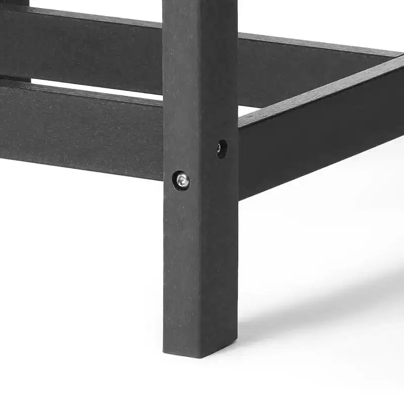 Chaise d'extérieur sans accoudoirs classique WestinTrends Ashore en PEHD pour salle à manger, gris