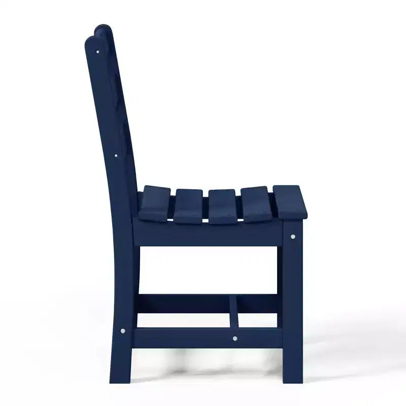 Chaise d'extérieur sans accoudoirs classique WestinTrends Ashore en PEHD pour salle à manger, gris