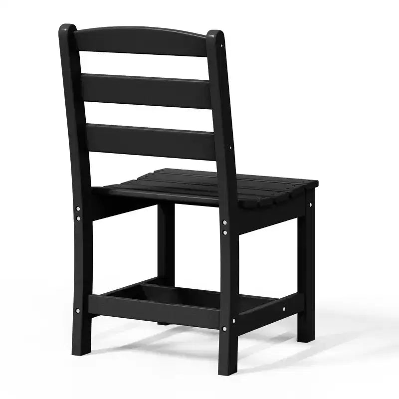 Chaise d'extérieur sans accoudoirs classique WestinTrends Ashore en PEHD pour salle à manger, gris