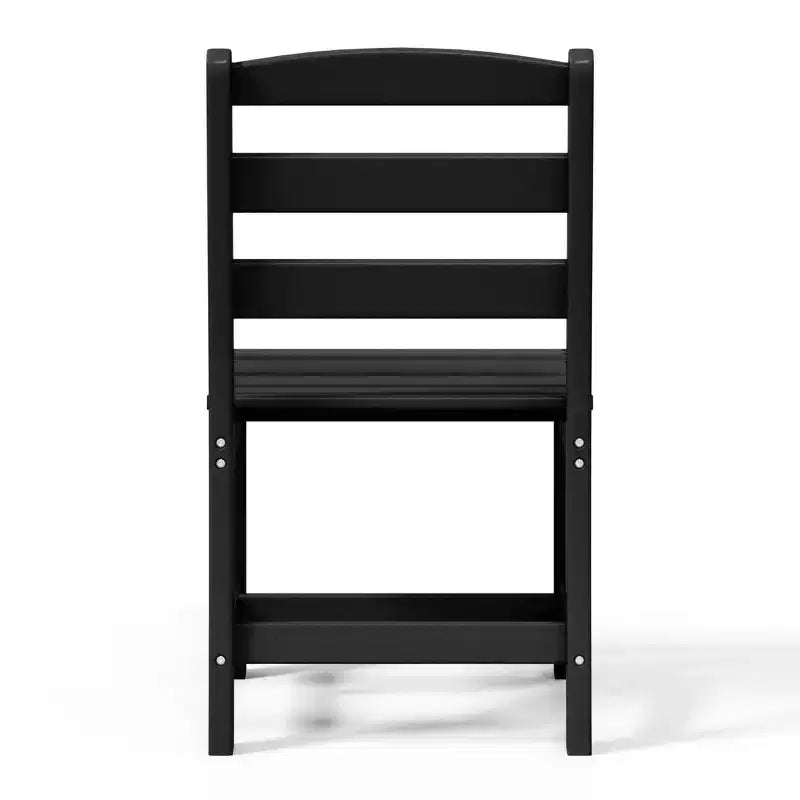 Chaise d'extérieur sans accoudoirs classique WestinTrends Ashore en PEHD pour salle à manger, gris
