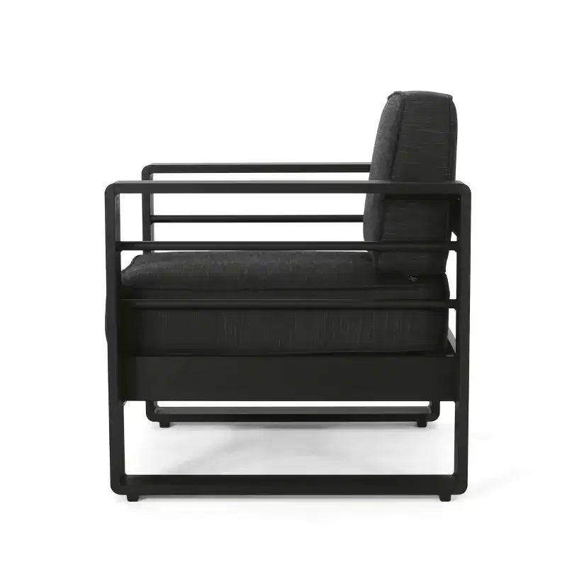 Christopher Knight Home Raban Fauteuil de club d'extérieur en aluminium avec coussins