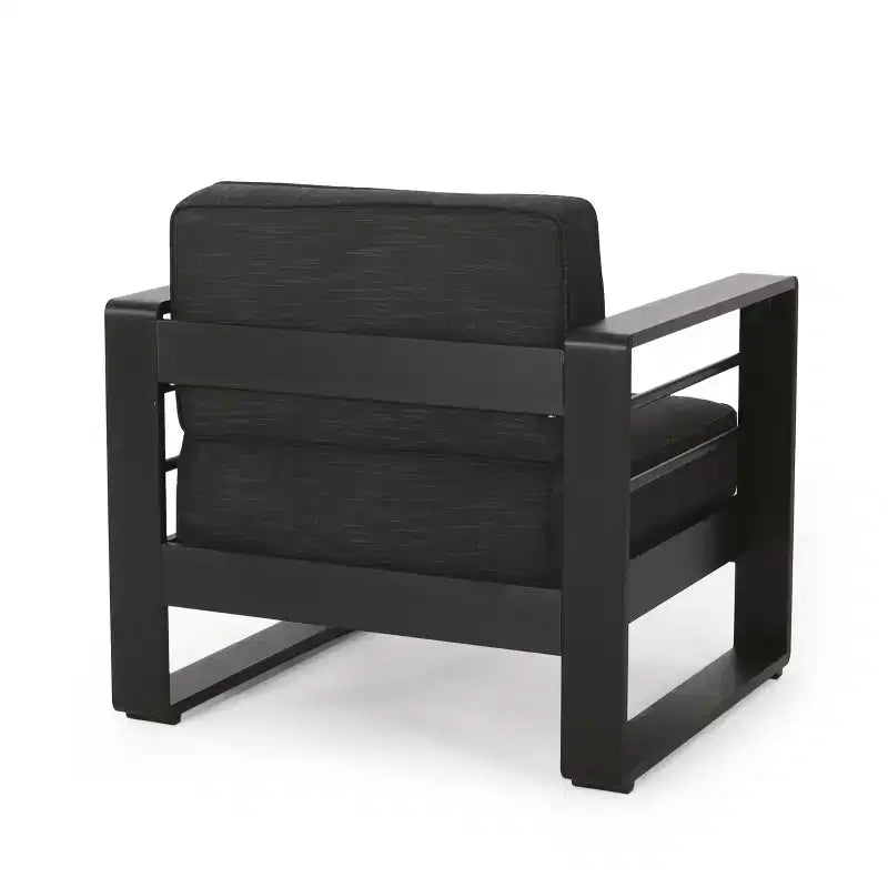 Christopher Knight Home Raban Fauteuil de club d'extérieur en aluminium avec coussins