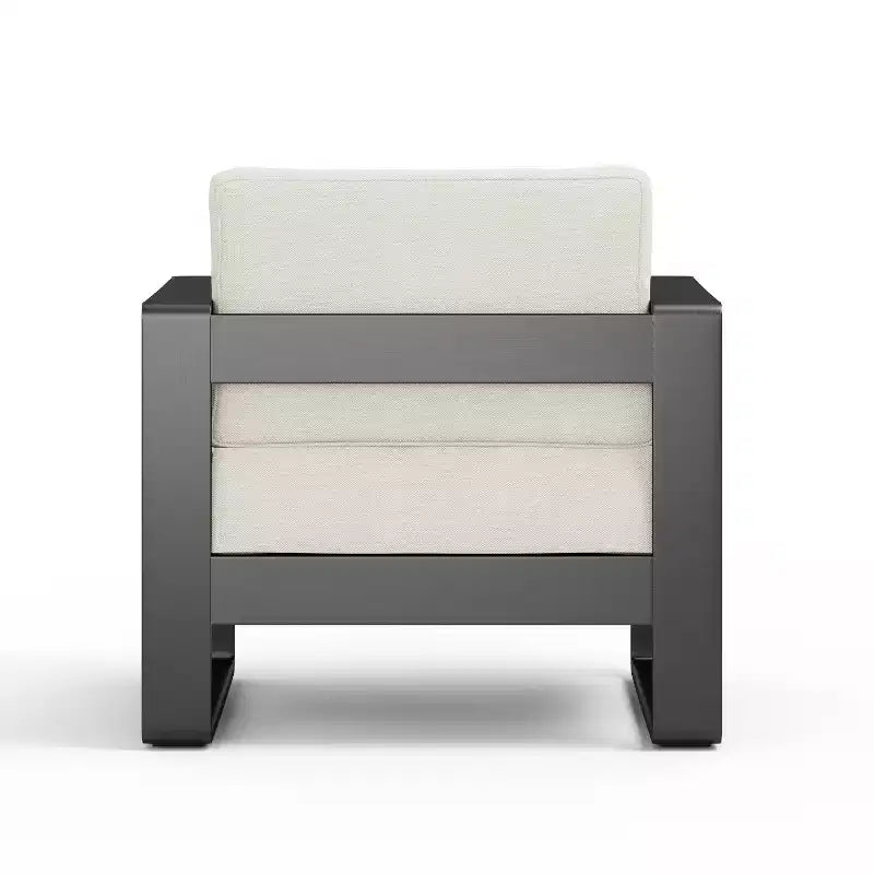 Christopher Knight Home Raban Fauteuil de club d'extérieur en aluminium avec coussins
