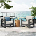 Christopher Knight Home Raban Outdoor Aluminum Club Chair with Cushions