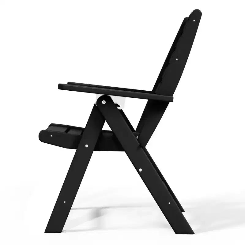 Chaise de salle à manger pliante à dossier haut réglable WestinTrends Malibu en PEHD