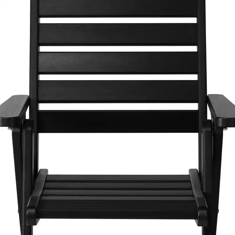 Chaise de salle à manger pliante à dossier haut réglable WestinTrends Malibu en PEHD