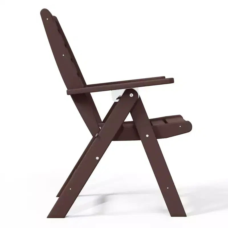 Chaise de salle à manger pliante à dossier haut réglable WestinTrends Malibu en PEHD
