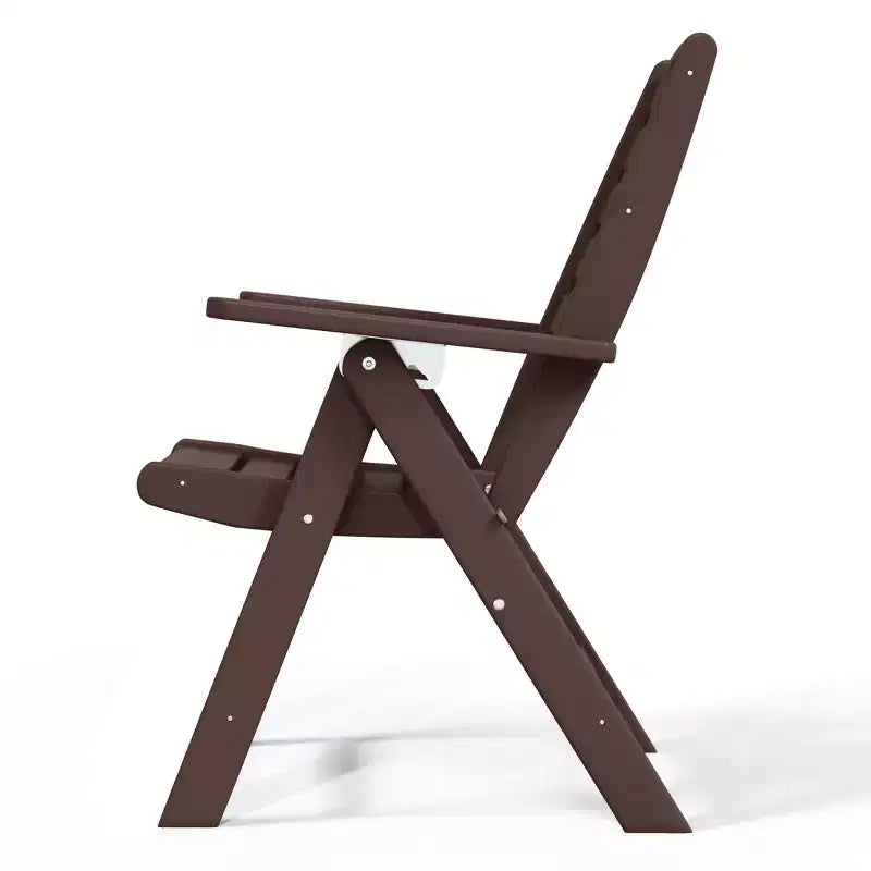 Chaise de salle à manger pliante à dossier haut réglable WestinTrends Malibu en PEHD