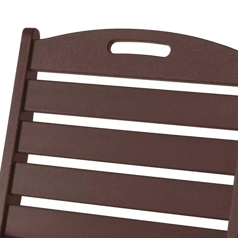 Chaise de salle à manger pliante à dossier haut réglable WestinTrends Malibu en PEHD