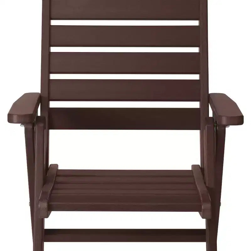 Chaise de salle à manger pliante à dossier haut réglable WestinTrends Malibu en PEHD