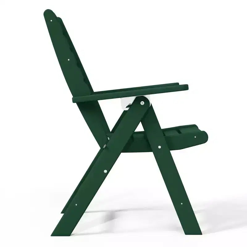 Chaise de salle à manger pliante à dossier haut réglable WestinTrends Malibu en PEHD