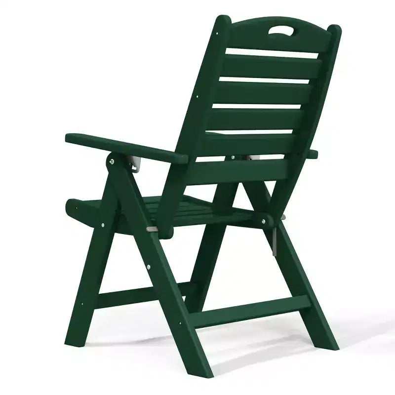 Chaise de salle à manger pliante à dossier haut réglable WestinTrends Malibu en PEHD