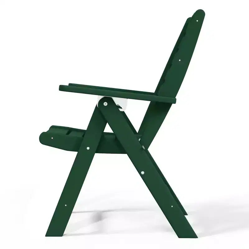 Chaise de salle à manger pliante à dossier haut réglable WestinTrends Malibu en PEHD