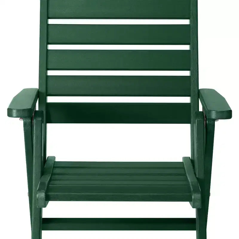 Chaise de salle à manger pliante à dossier haut réglable WestinTrends Malibu en PEHD