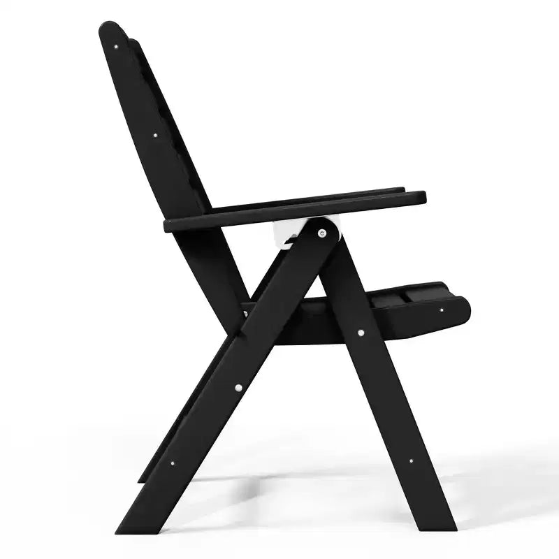 Chaise de salle à manger pliante à dossier haut réglable WestinTrends Malibu en PEHD