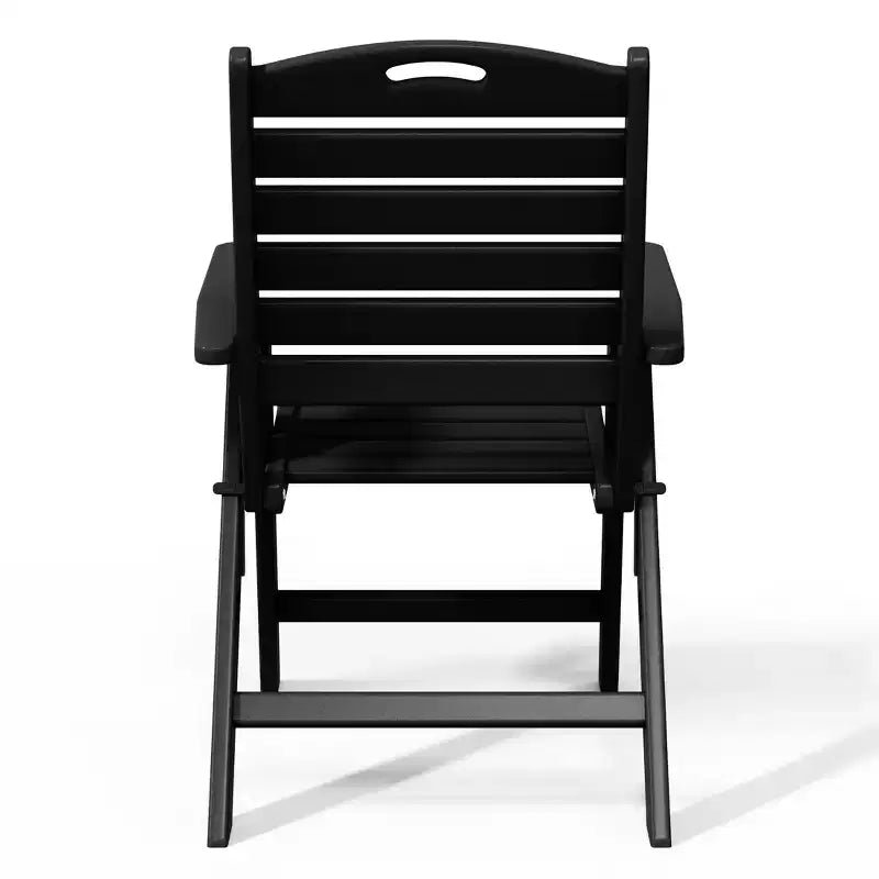 Chaise de salle à manger pliante à dossier haut réglable WestinTrends Malibu en PEHD
