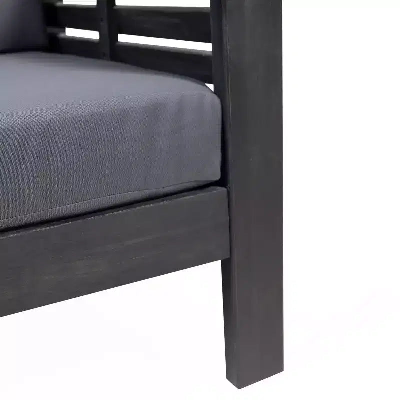 Christopher Knight Home Rabun Chaises de club d'extérieur en bois d'acacia avec coussins (Lot de 2)