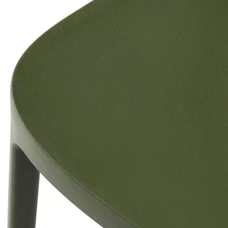 WestinTrends Playa Chaises de salle à manger d'extérieur modernes empilables en plastique (lot de 4), vert olive