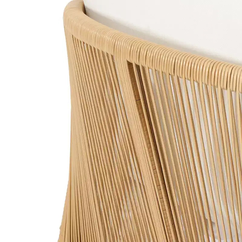 Christopher Knight Home Allerton Fauteuil de jardin en bois d'acacia et osier avec coussins, teck et beige
