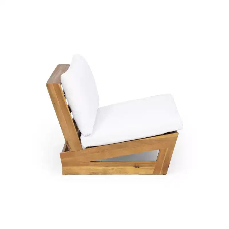 Christopher Knight Home Sherwood Chaises de club d'extérieur en bois d'acacia avec coussins (Lot de 2)