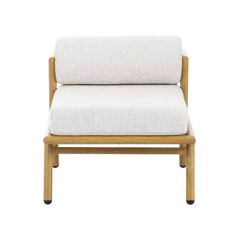 Christopher Knight Home Gretel Lot de 2 fauteuils de club sans accoudoirs rembourrés en fer moderne pour l'extérieur