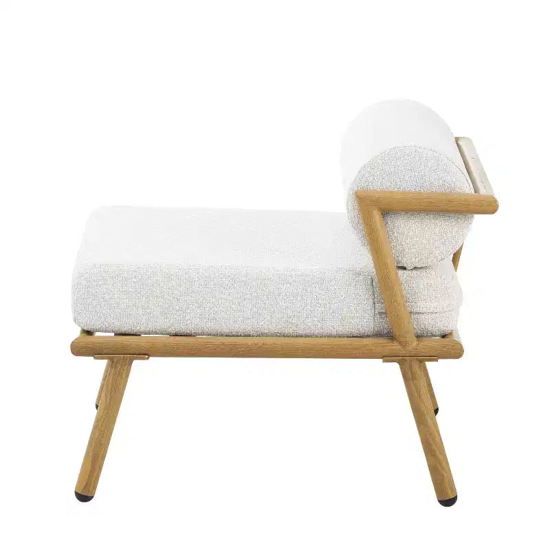 Christopher Knight Home Gretel Lot de 2 fauteuils de club sans accoudoirs rembourrés en fer moderne pour l'extérieur