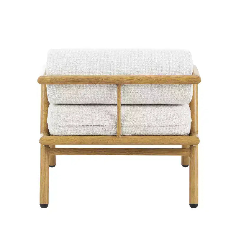 Christopher Knight Home Gretel Lot de 2 fauteuils de club sans accoudoirs rembourrés en fer moderne pour l'extérieur