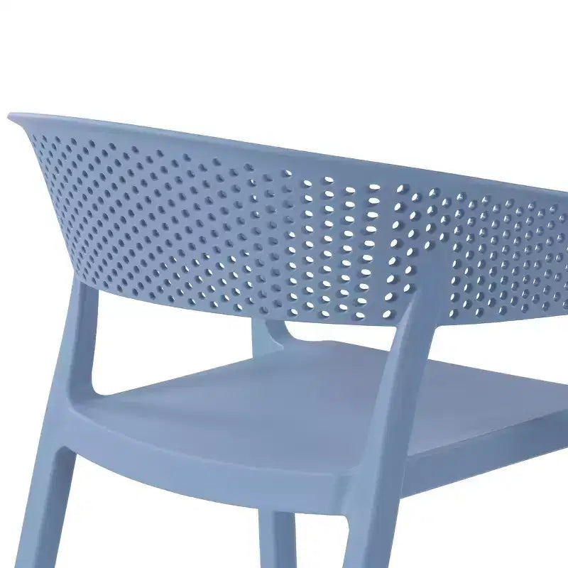 WestinTrends Playa Chaise de salle à manger d'extérieur moderne empilable en résine plastique avec accoudoirs (lot de 2)