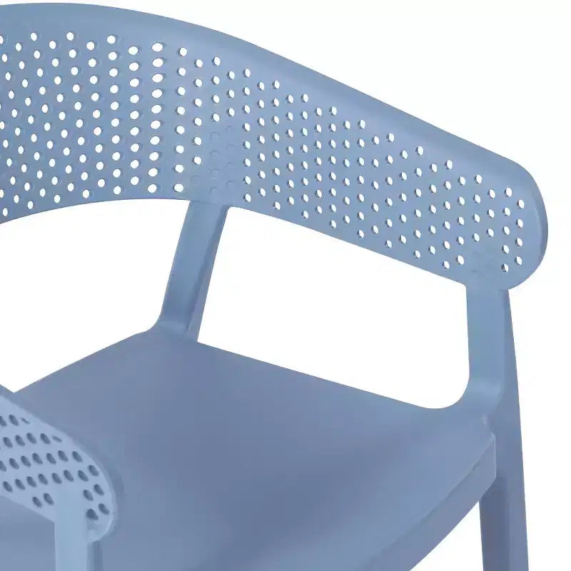 WestinTrends Playa Chaise de salle à manger d'extérieur moderne empilable en résine plastique avec accoudoirs (lot de 2)