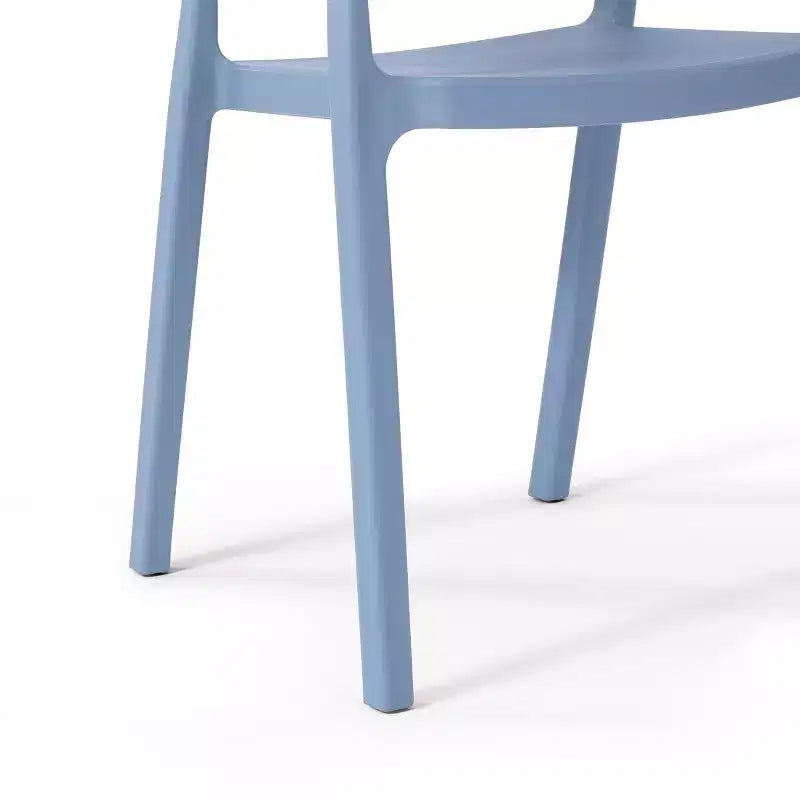 WestinTrends Playa Chaise de salle à manger d'extérieur moderne empilable en résine plastique avec accoudoirs (lot de 2)